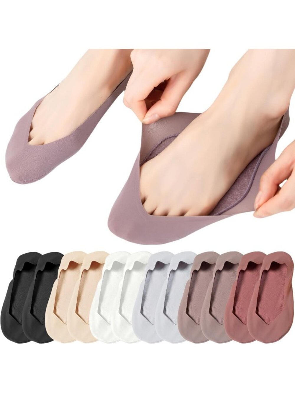 Ultra Low Ice Silk & Cotton Women's Socks (Size 5-12) - Thin, Breathable Comfort